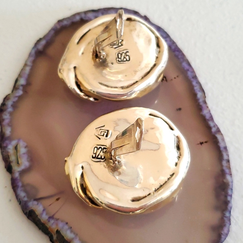 925 Silver Vintage Earrings clip-on clip on